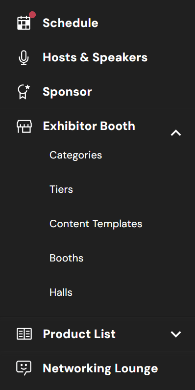 Exhibitor Profiles & Pages