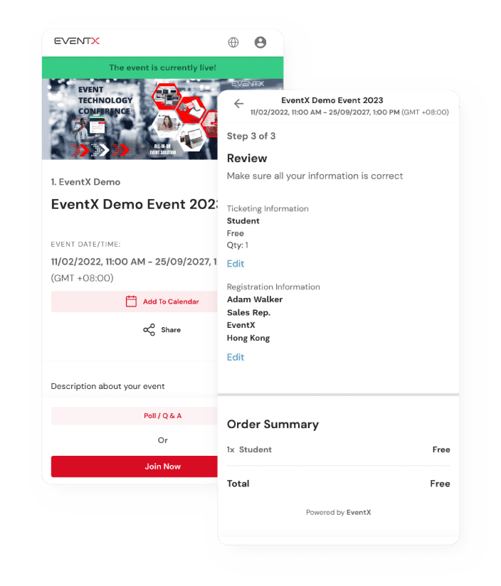 Event Website
