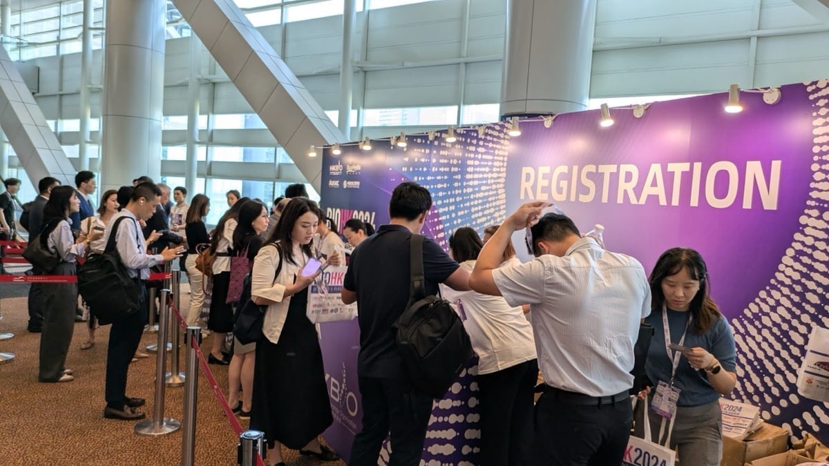 BIOHK2024 badge printing station