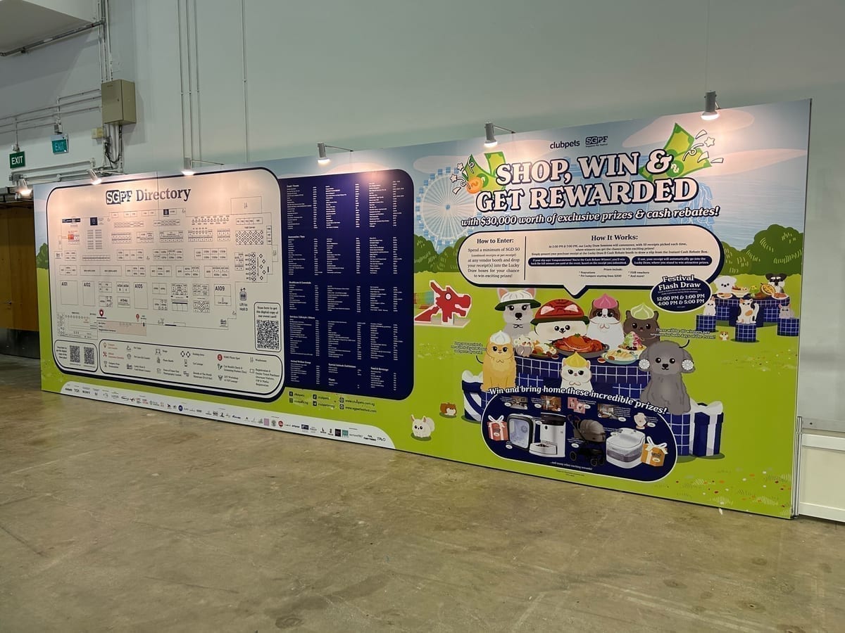 EventX check-in at SG Pet Festival