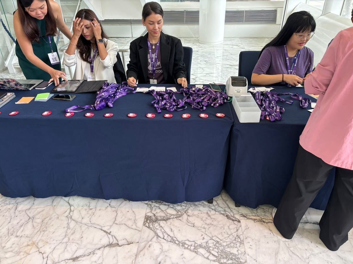 EventX check-in at Datadog Live